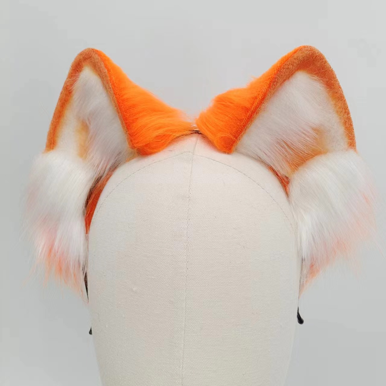 Oranje Fox Tail Buttplug Set met Oren
