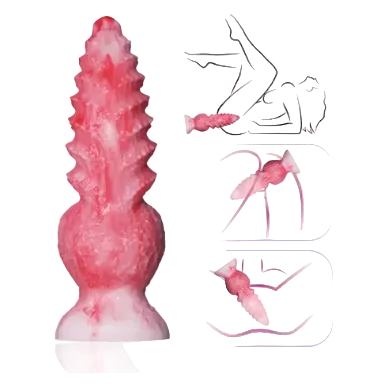13cm Roze Dog Knot Kleine Dildo