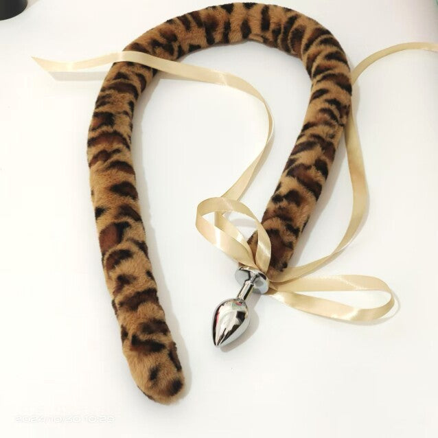 Luipaard Kattenstaart Buttplug 99 cm Lang