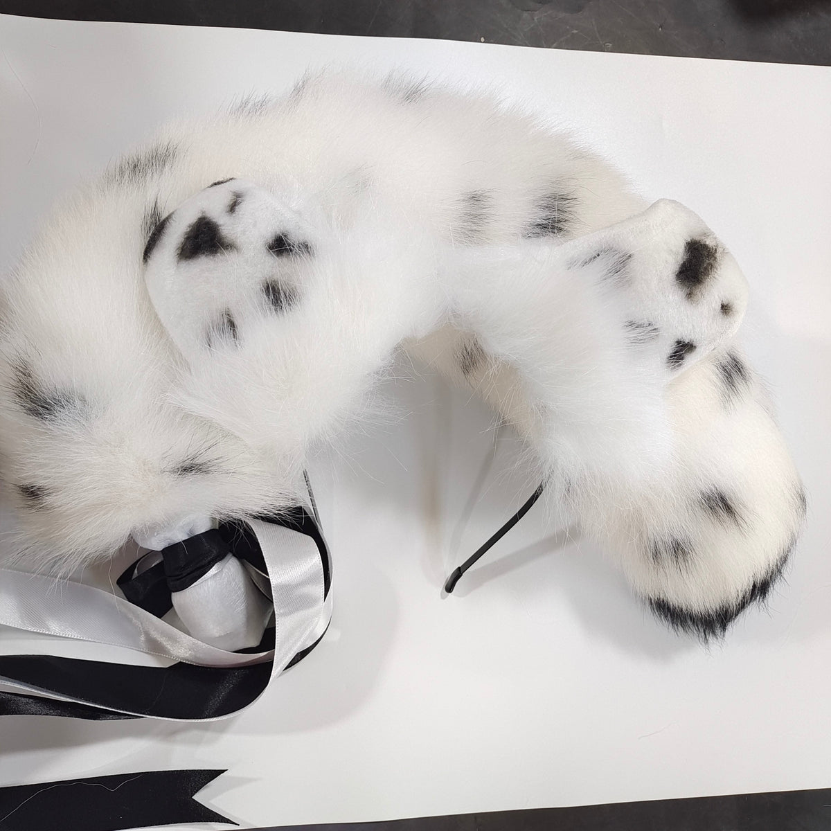Dalmatian Anal Plug Animal Staartset Vier Maten