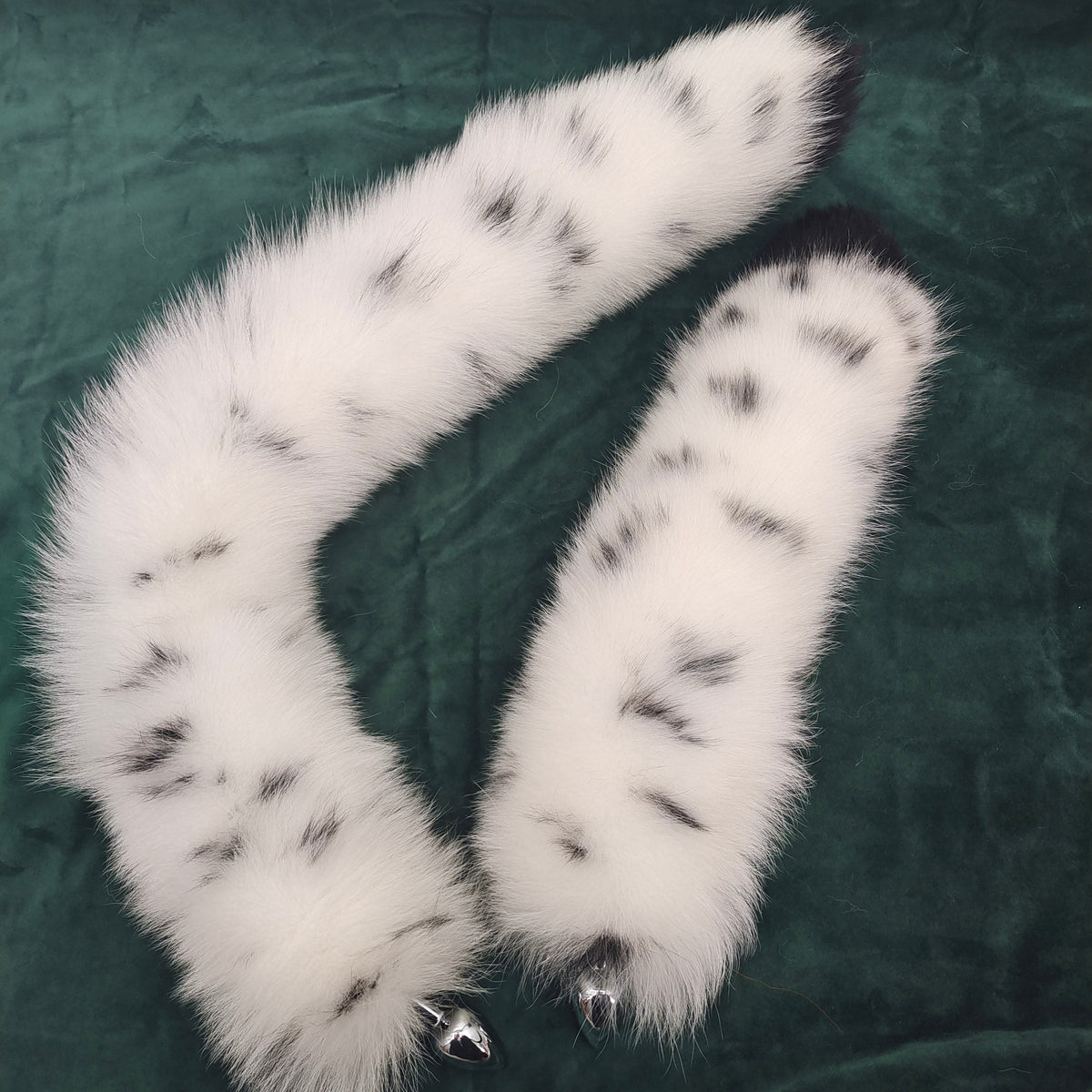 Dalmatian Anal Plug Animal Staartset Vier Maten