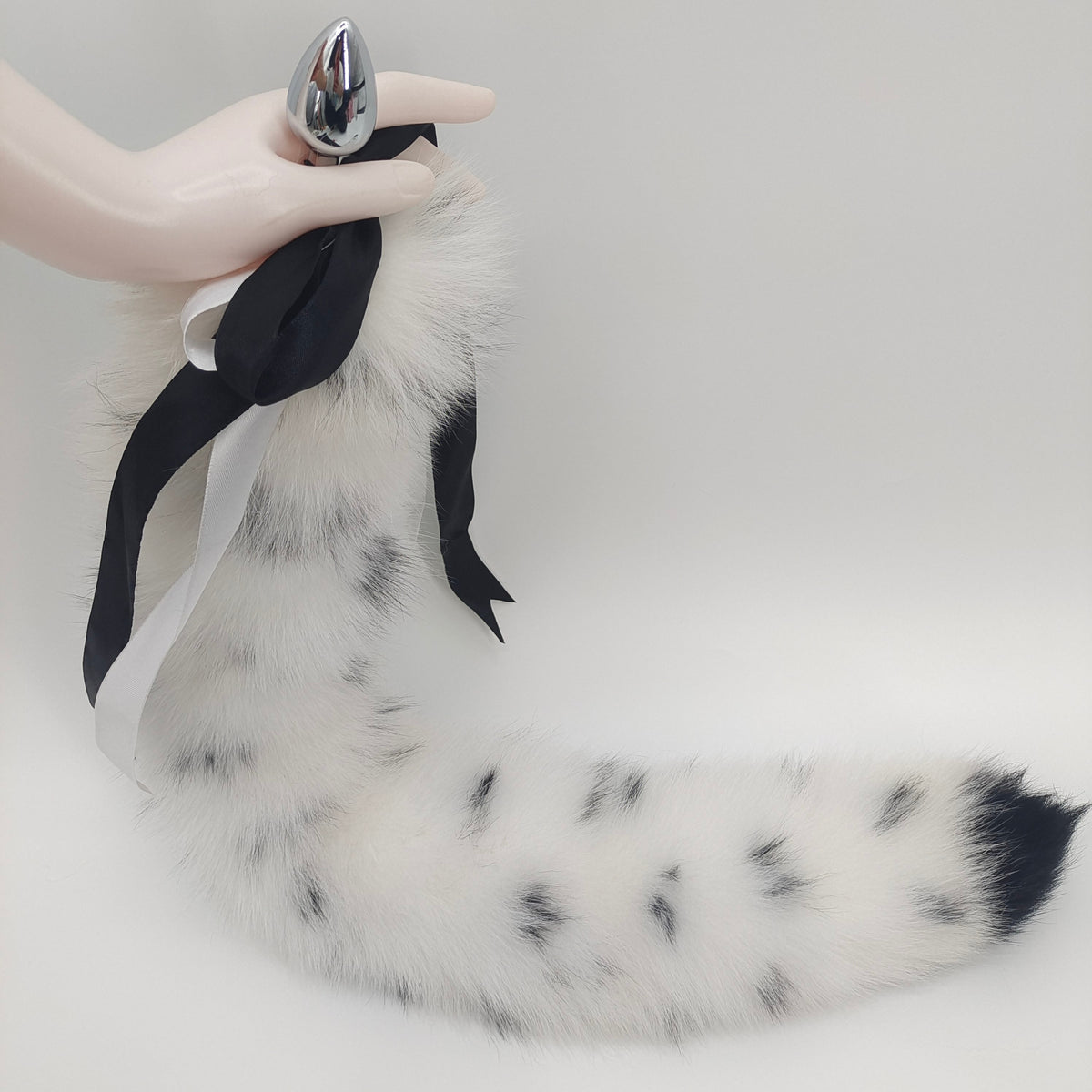 Dalmatian Anal Plug Animal Staartset Vier Maten