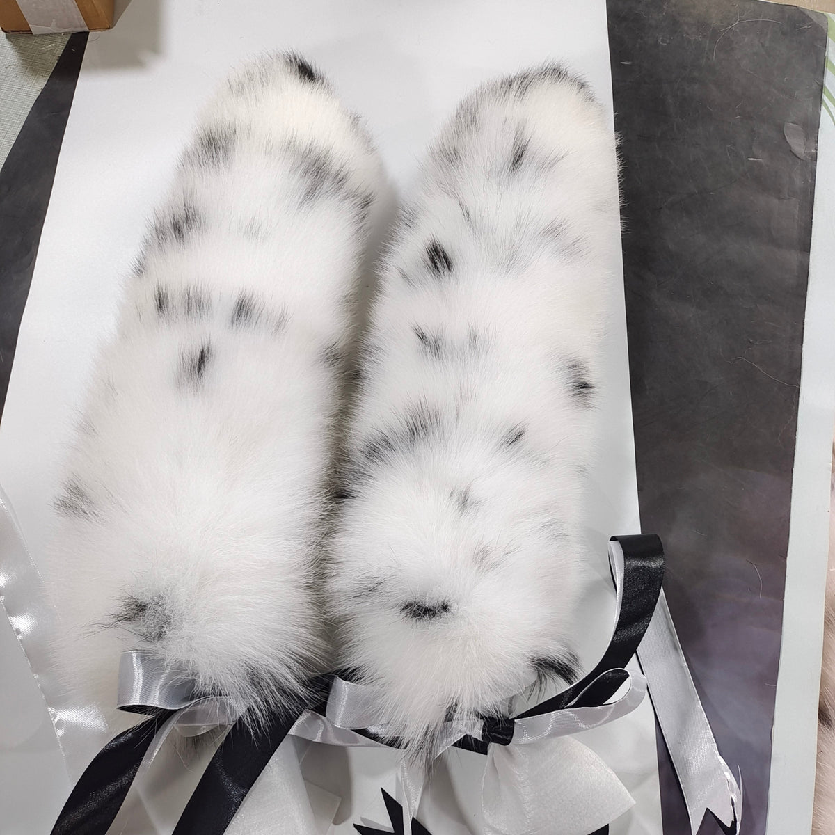 Dalmatian Anal Plug Animal Staartset Vier Maten