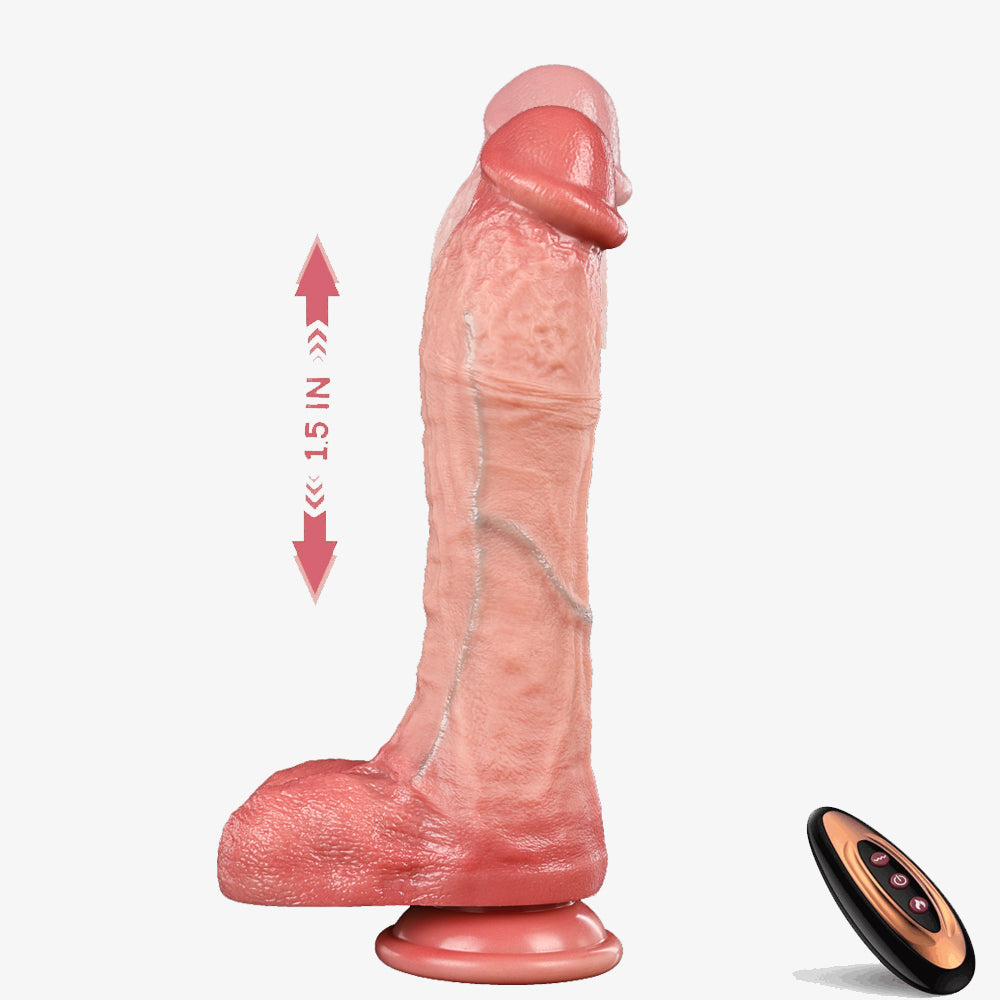 Automatische Remote Vibrator Met Stootfunctie En Verwarming