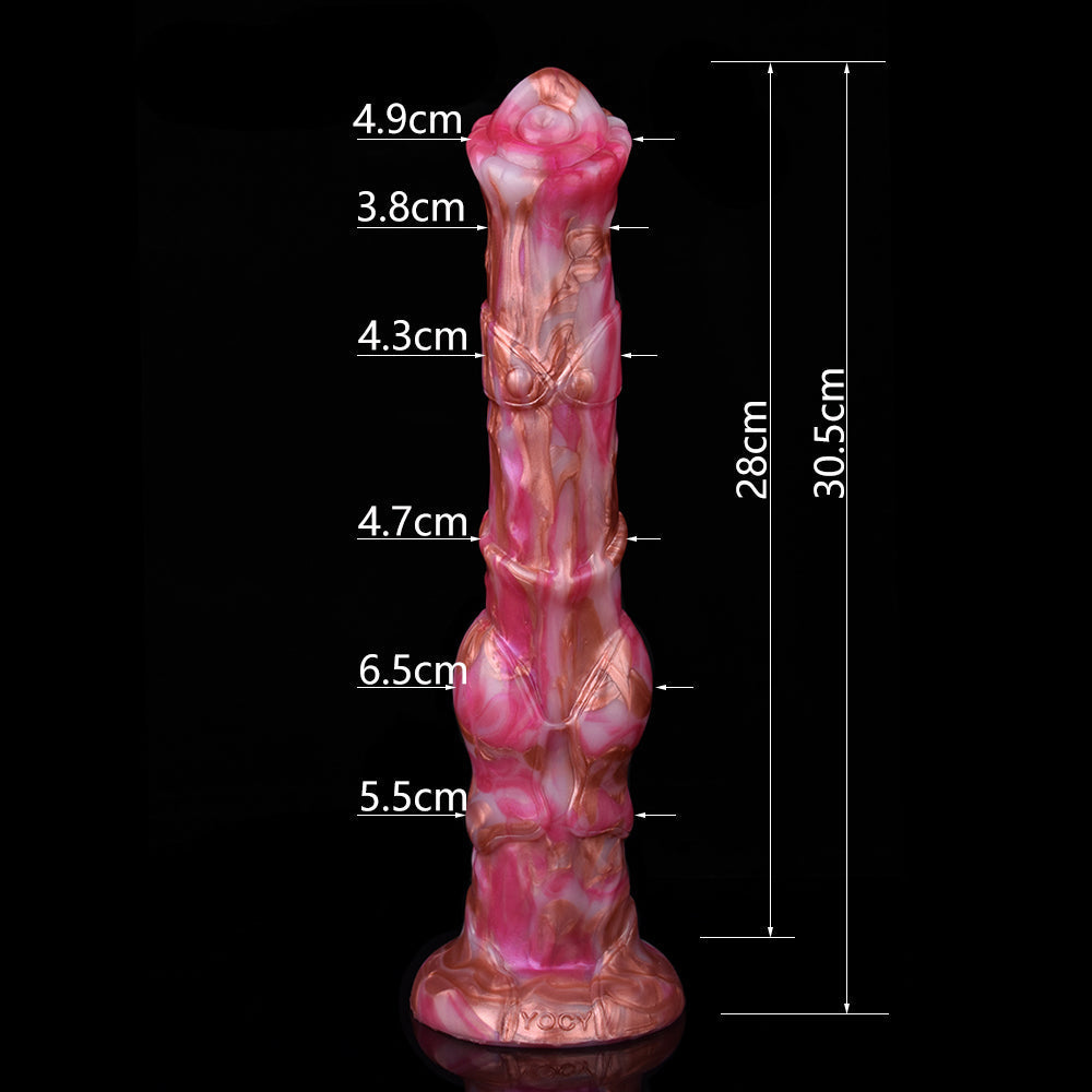 30cm Long Vibrerende Horse Voorbinddildo