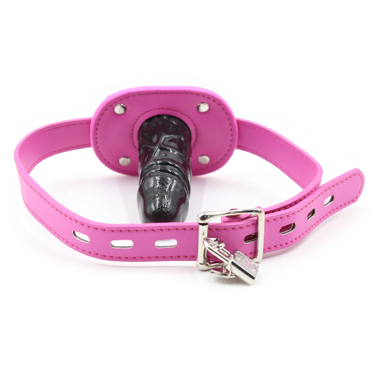 BDSM Dildo Gag Met Zwarte Mondknevel