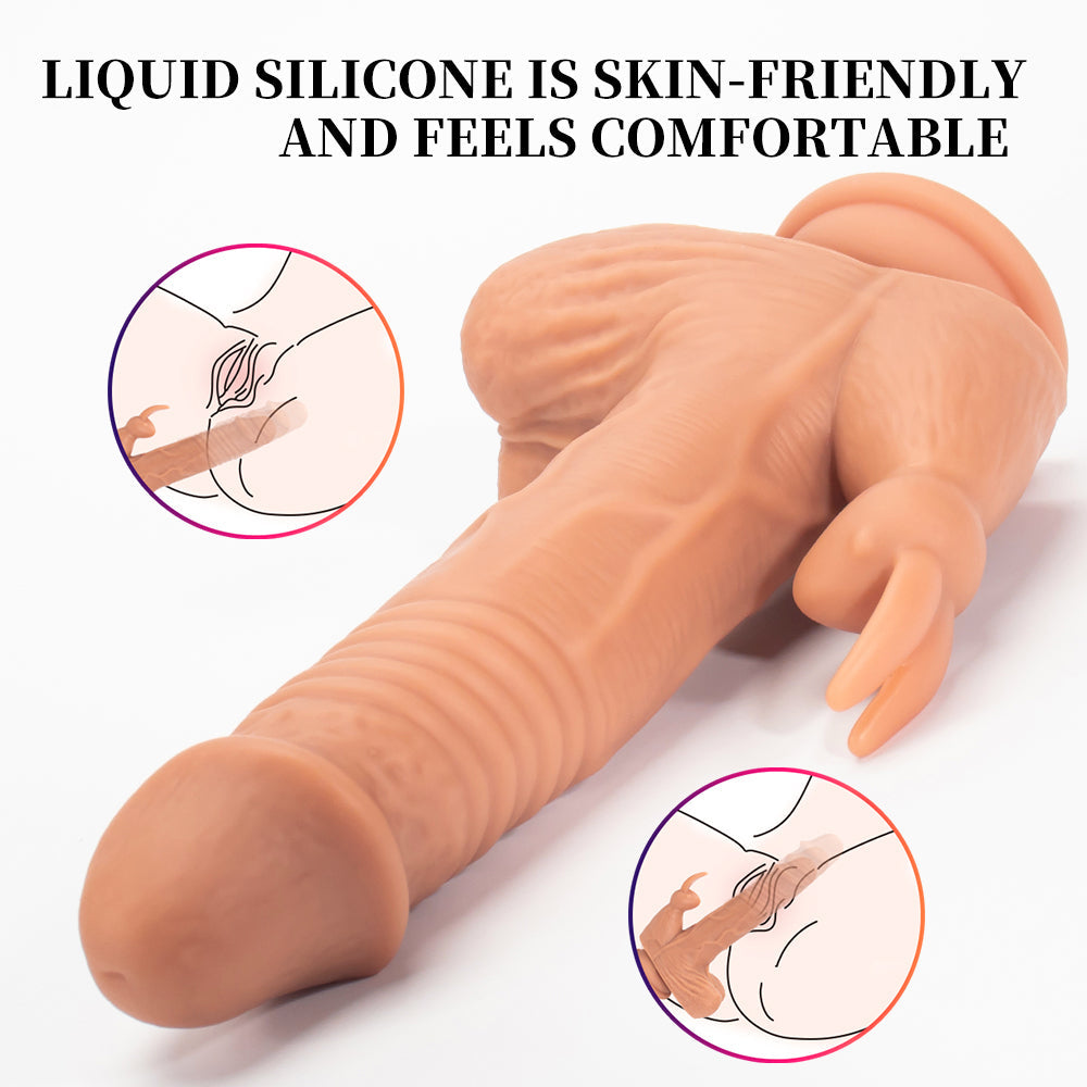 Vibrerende Stotende Tarzan Dildo 20cm Met Zuignap
