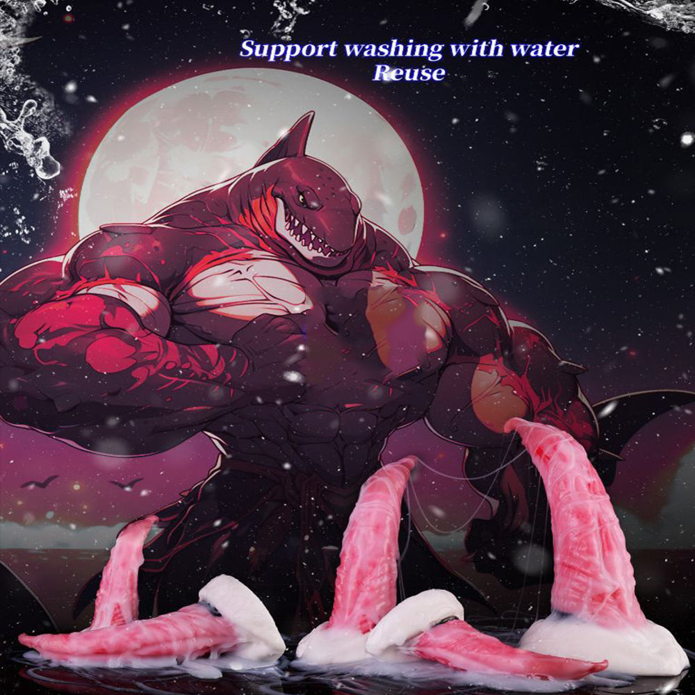 Roze Dolfijn Silicone Monsterdildo Met Zuignap