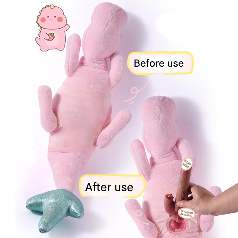 Roze Pluche Sex Machine Met Vier Dildo