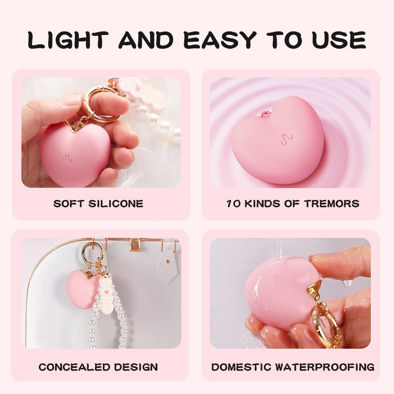 Roze Remote Vibrator Met Discrete Harthanger
