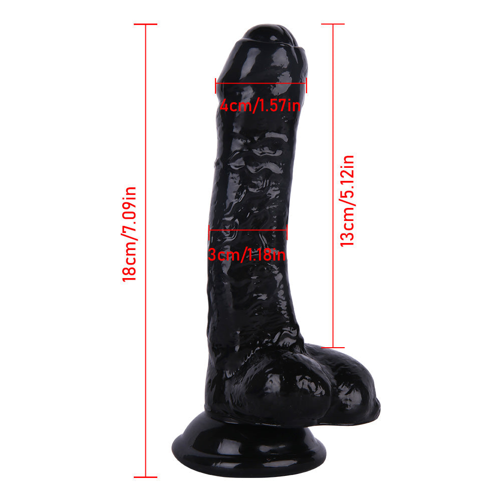 Jelly Dildo 18 cm Met Zuignap Basis