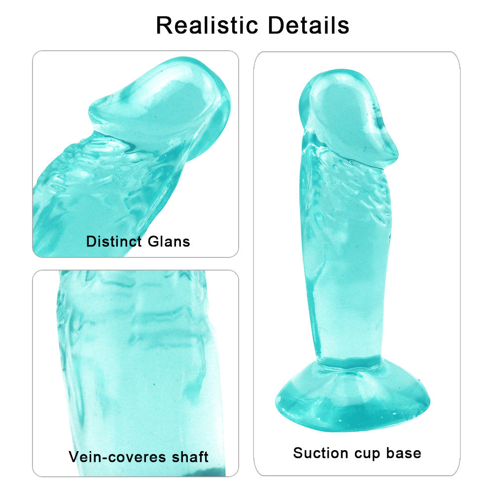10 cm Korte Ruwe Groene Dildo