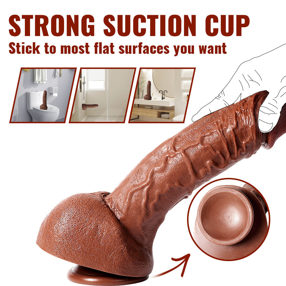 30.5cm Grote Bruine Gebogen Realistische Dildo