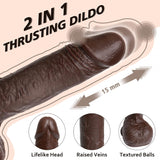 Load image into Gallery viewer, Black Vibrating Dildo APP