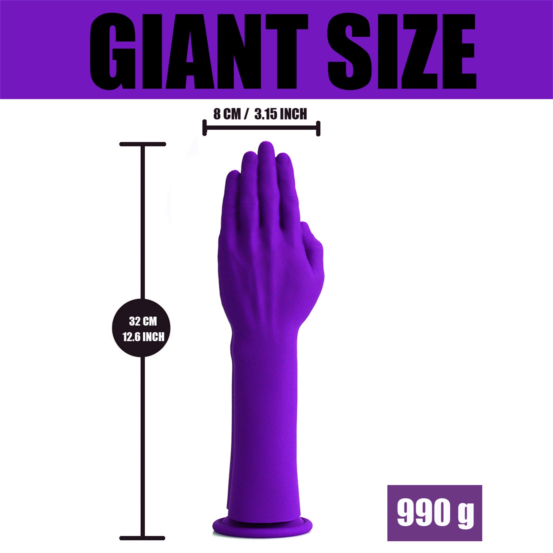Fisting Dildo Met Dubbele Handen Design 30 cm