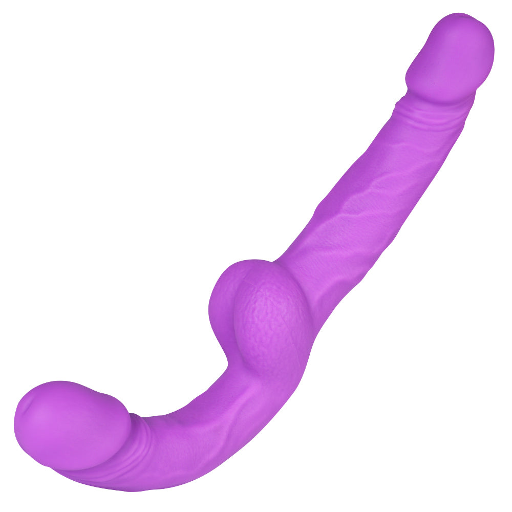 Realistische Dubbele Strapless Dildo Siliconen 31cm