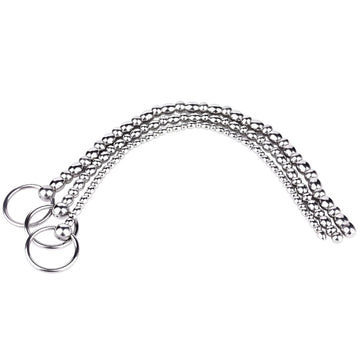 Metalen Penis Plug Kralenketting Met Trekring