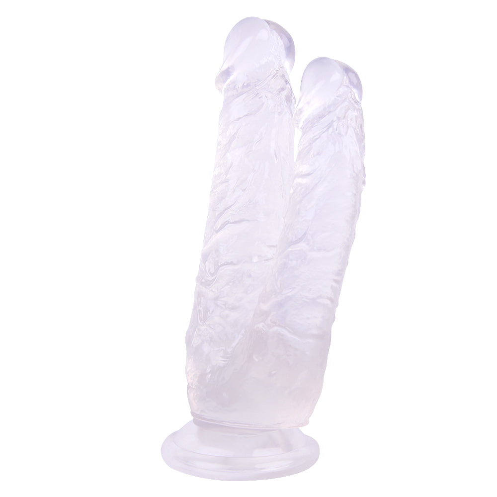 Transparante Siliconen Jelly Dubbele Dildo