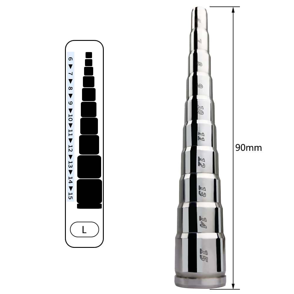RVS Penisplugs Set Met Geleidelijke Maatopbouw