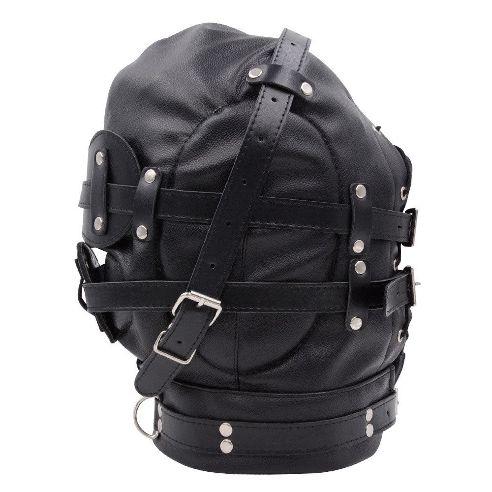 Leather BDSM Bondage Dildo Gag Mask