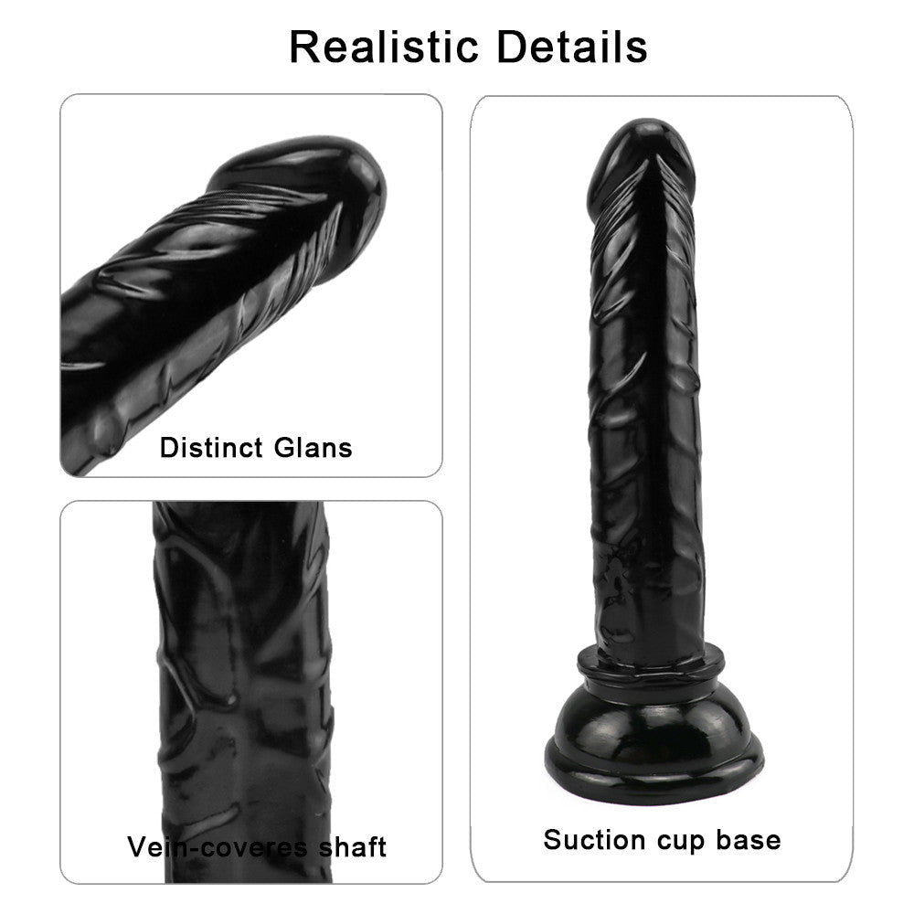 14.5cm Kleine Black Slank Anal Dildo