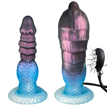 19cm Visschubben Monster Inflatable Anal Plug