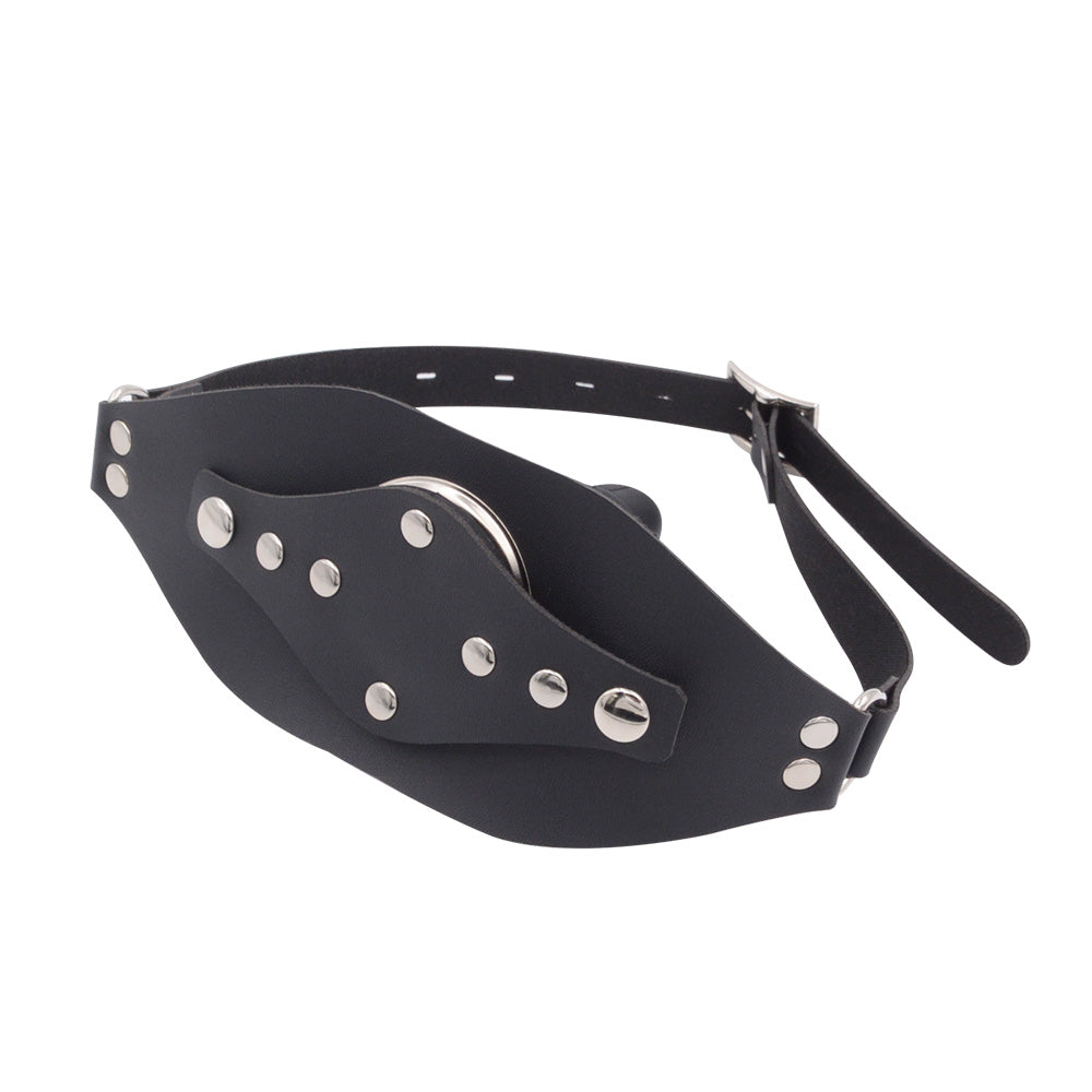 Three Color Leather Silicone Removable Bondage Dildo Gag