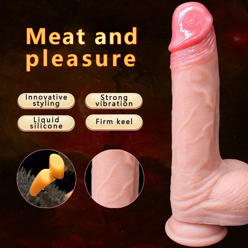 20.5cm Realistische Verwarmde Siliconen Thrustingdildo