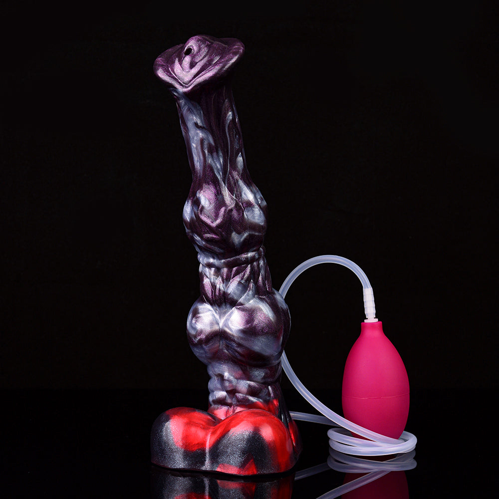 25cm Paarden Squirting Dildo Met Grote Knot