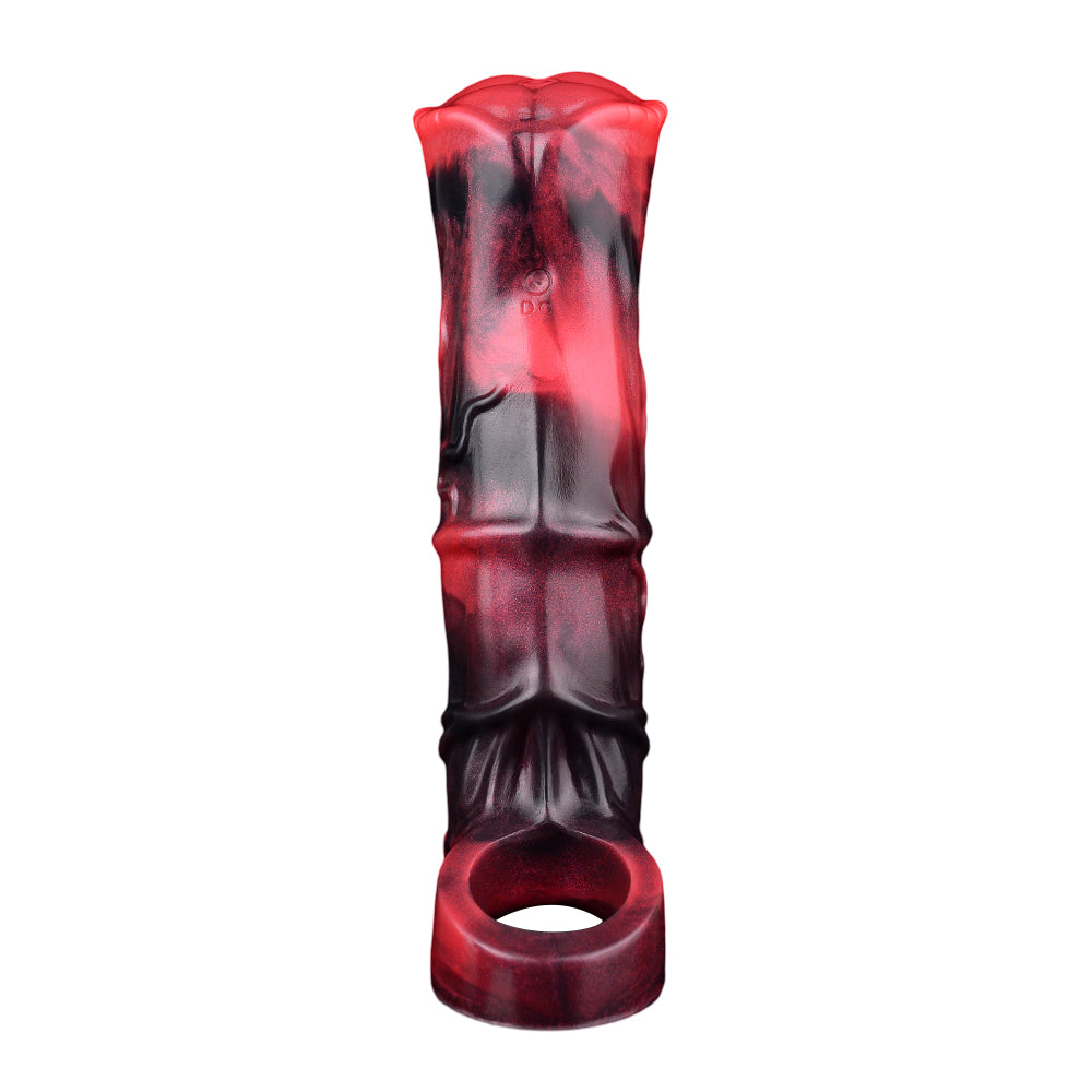 Vibrerende Horse Cock Sleeve 18cm Met Textuur