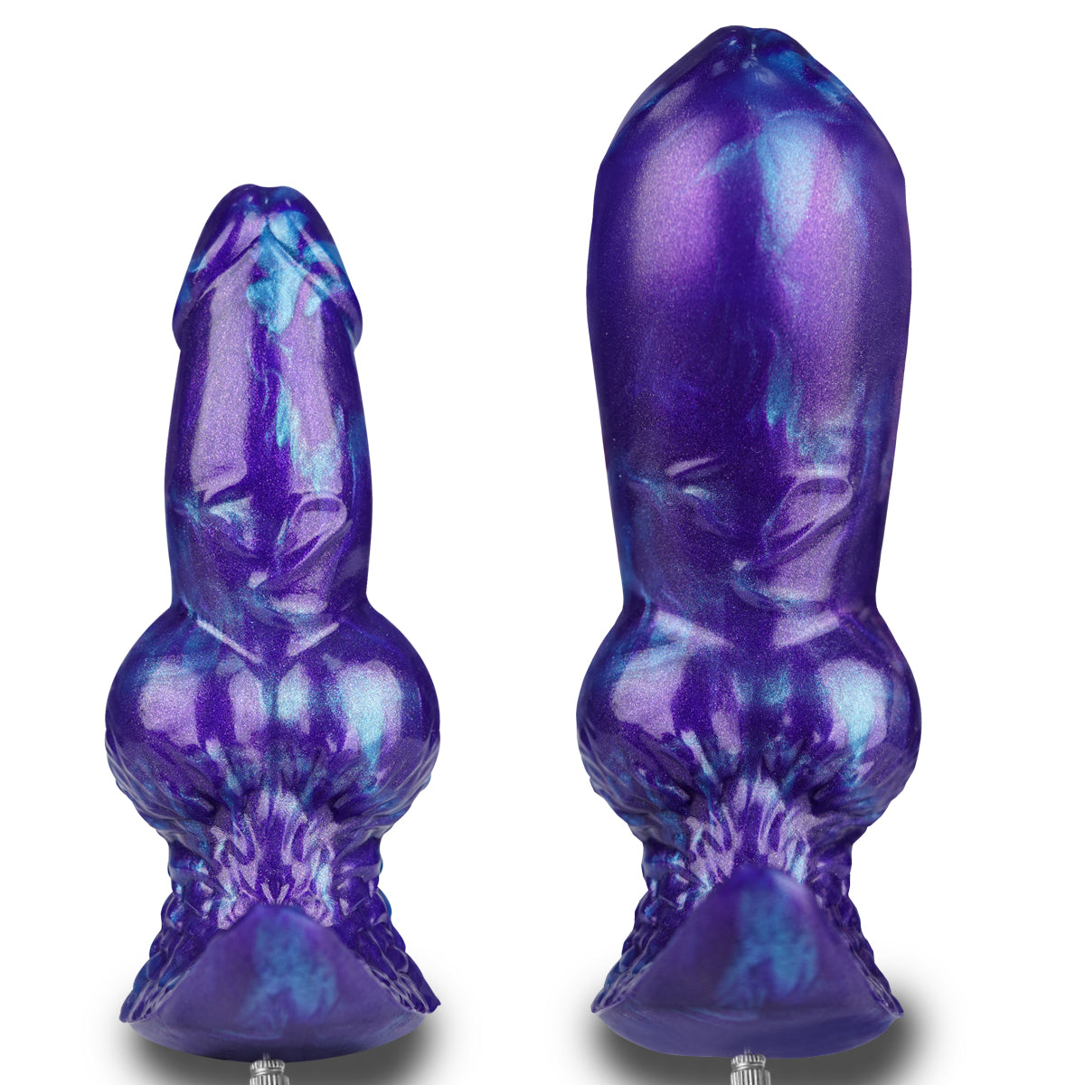 Purple Fantasy Knot Silicone Inflatable Butt Plug
