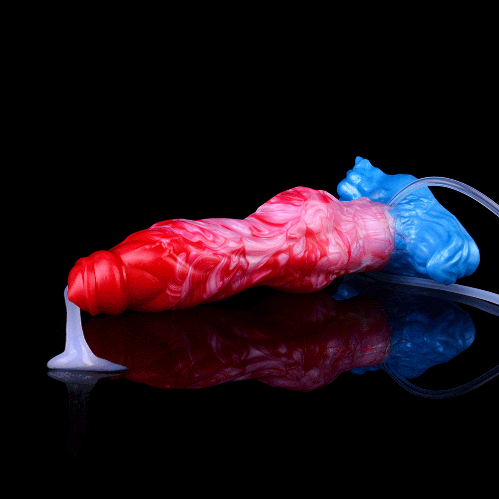 Monster Inflatabledildo Met Knot En Spuitfunctie