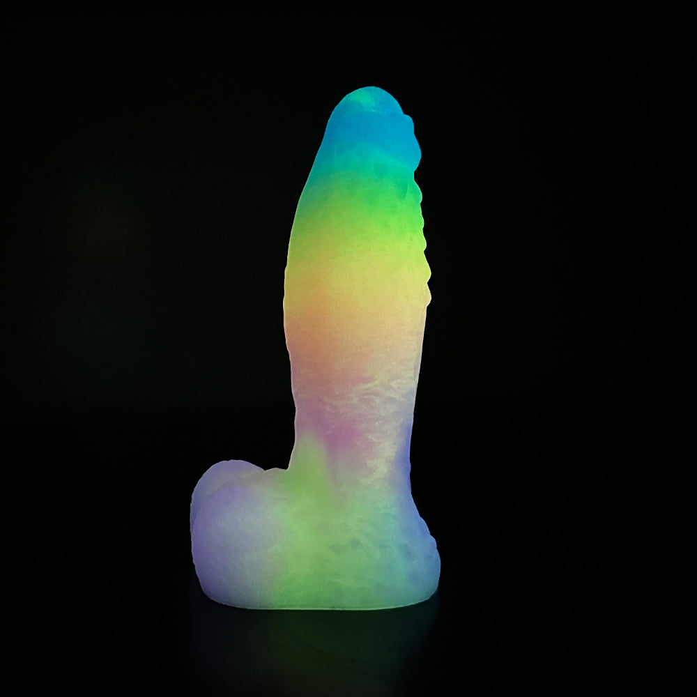 Regenboog Dildo Glow In The Dark Big Fantasy Cock