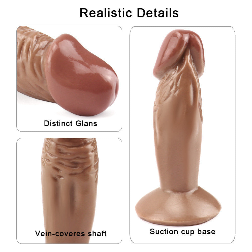 10cm Bruine Small Dildo Voor Beginnend Anaalspel