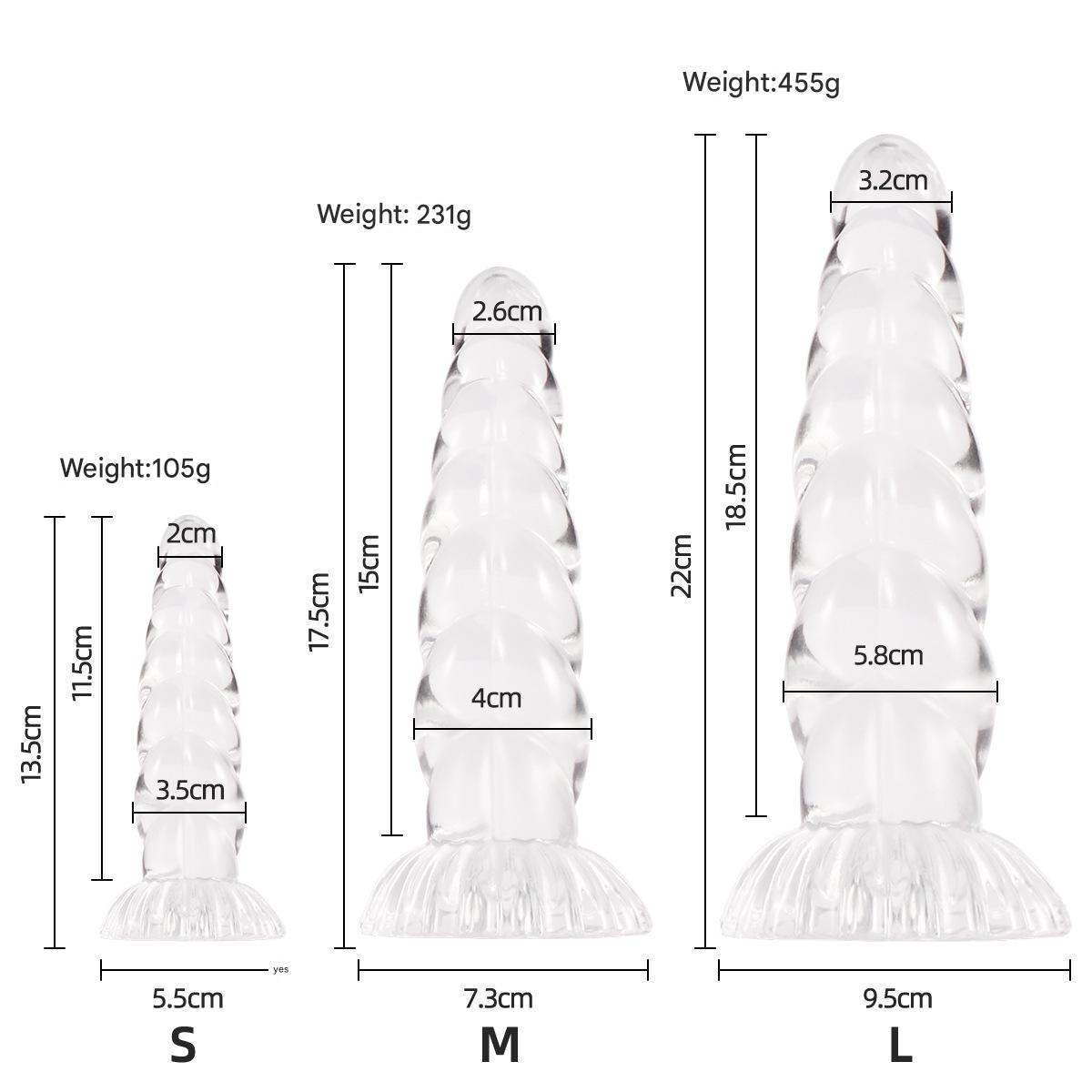 Unicorn Dildo Siliconen Transparant Met Spiraal