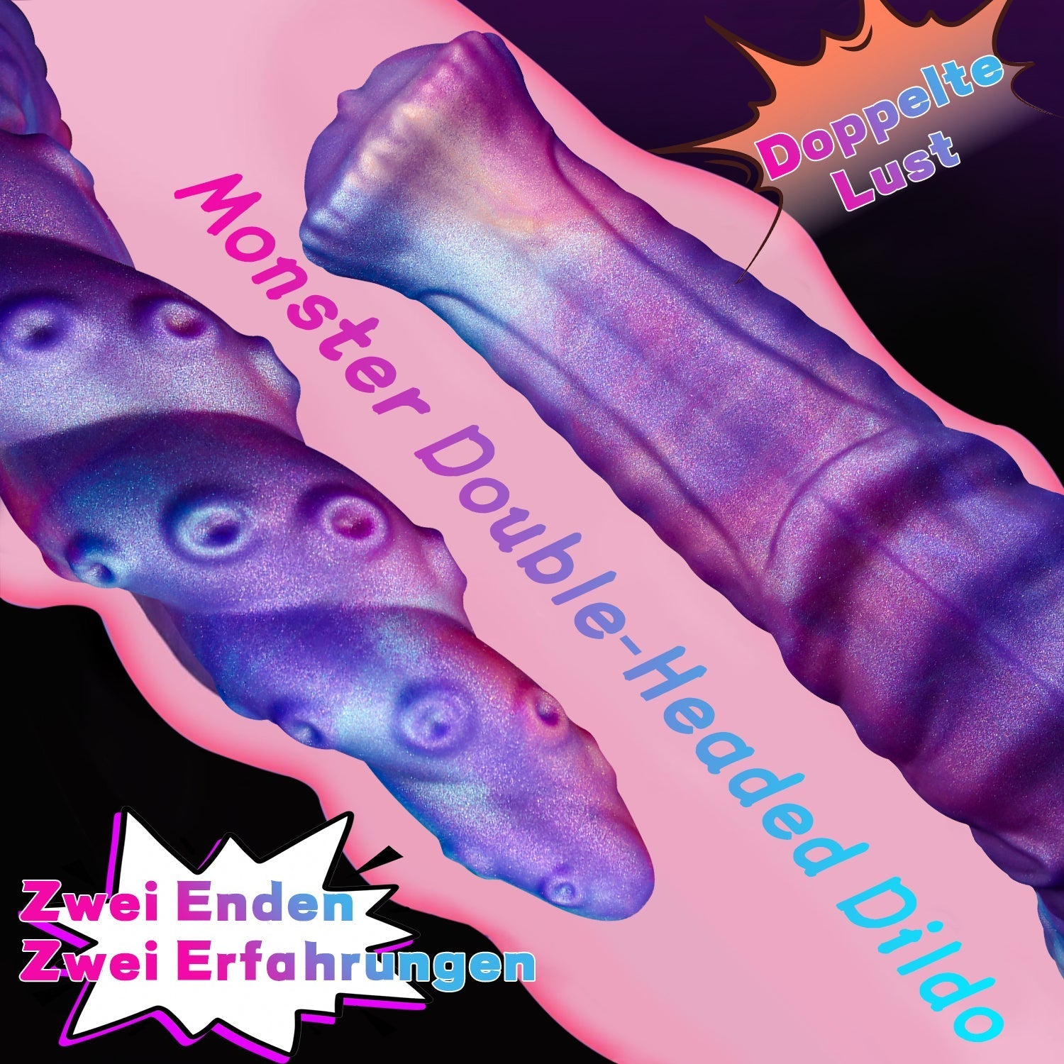 Dubbele Penetratie Dildo 19 Cm Alien Design