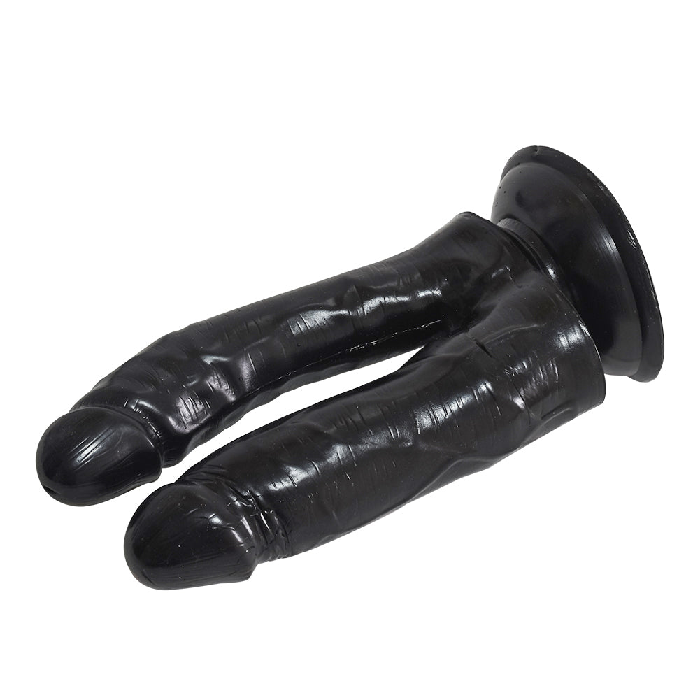 18cm Zachte Realistische Dubbele Penetratie Dildo
