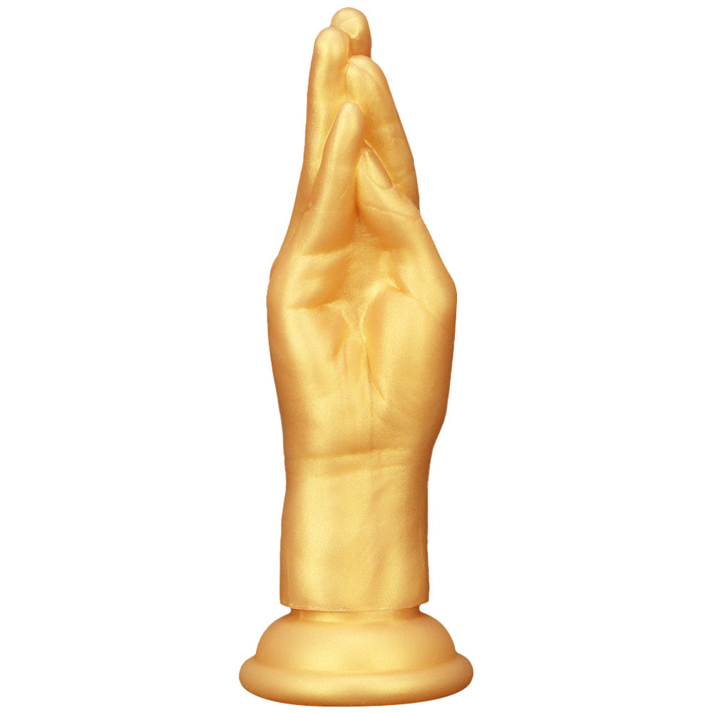 Gouden Siliconen Hand Fisting Dildo Realistisch