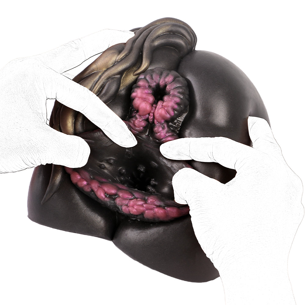 Zwarte Paarden Pocket Pussy Met Dubbele Ingang