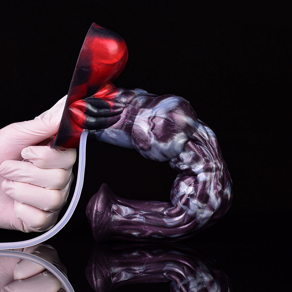 25cm Paarden Squirting Dildo Met Grote Knot