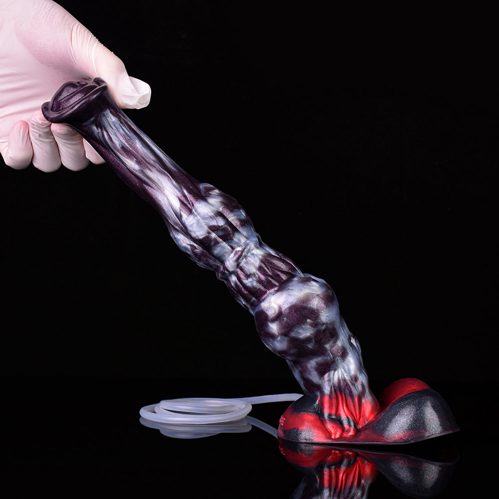 25cm Paarden Squirting Dildo Met Grote Knot