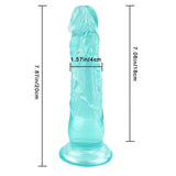 Load image into Gallery viewer, 8 Inch extra straight green dildo