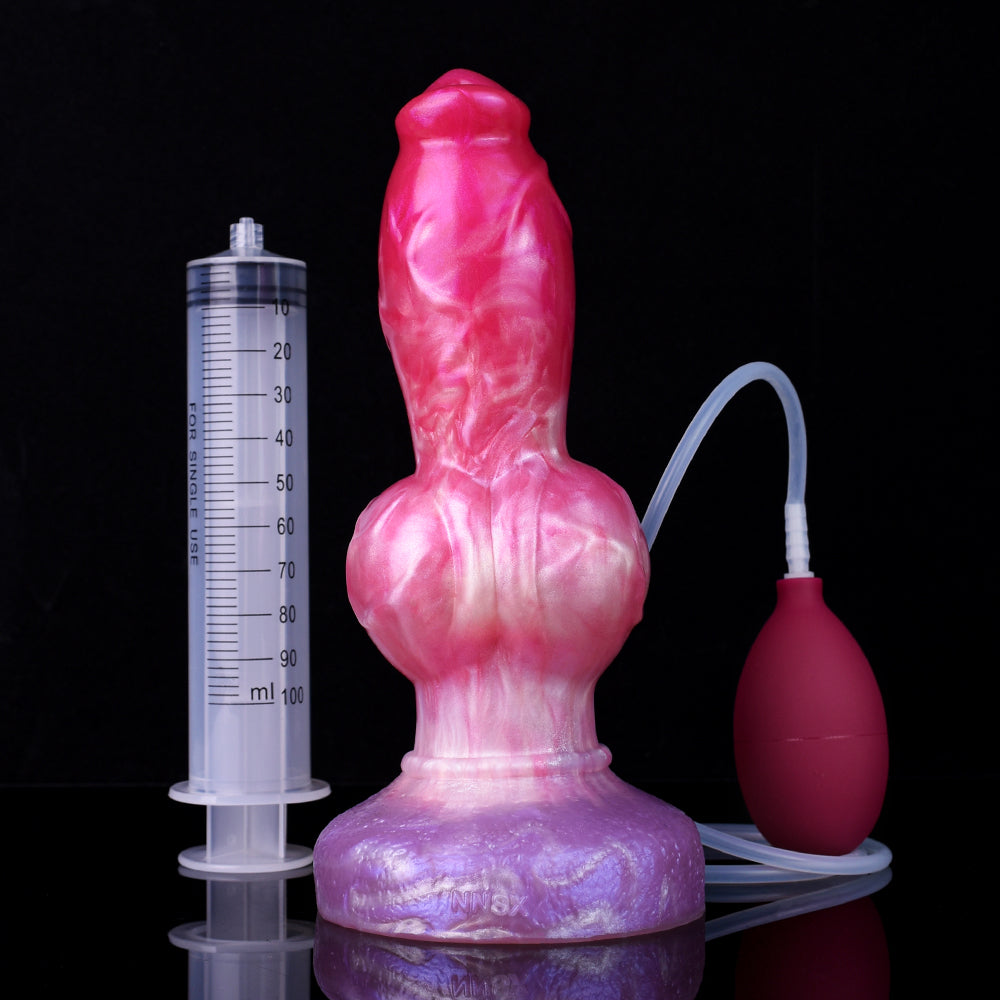22 cm Big Knot Fantasy Squirting Dogdildo