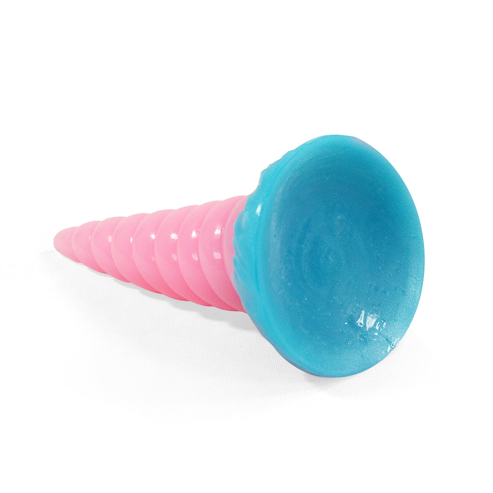 21cm Lichtgevende Eenhoorn Toelopend Anaal Dildo