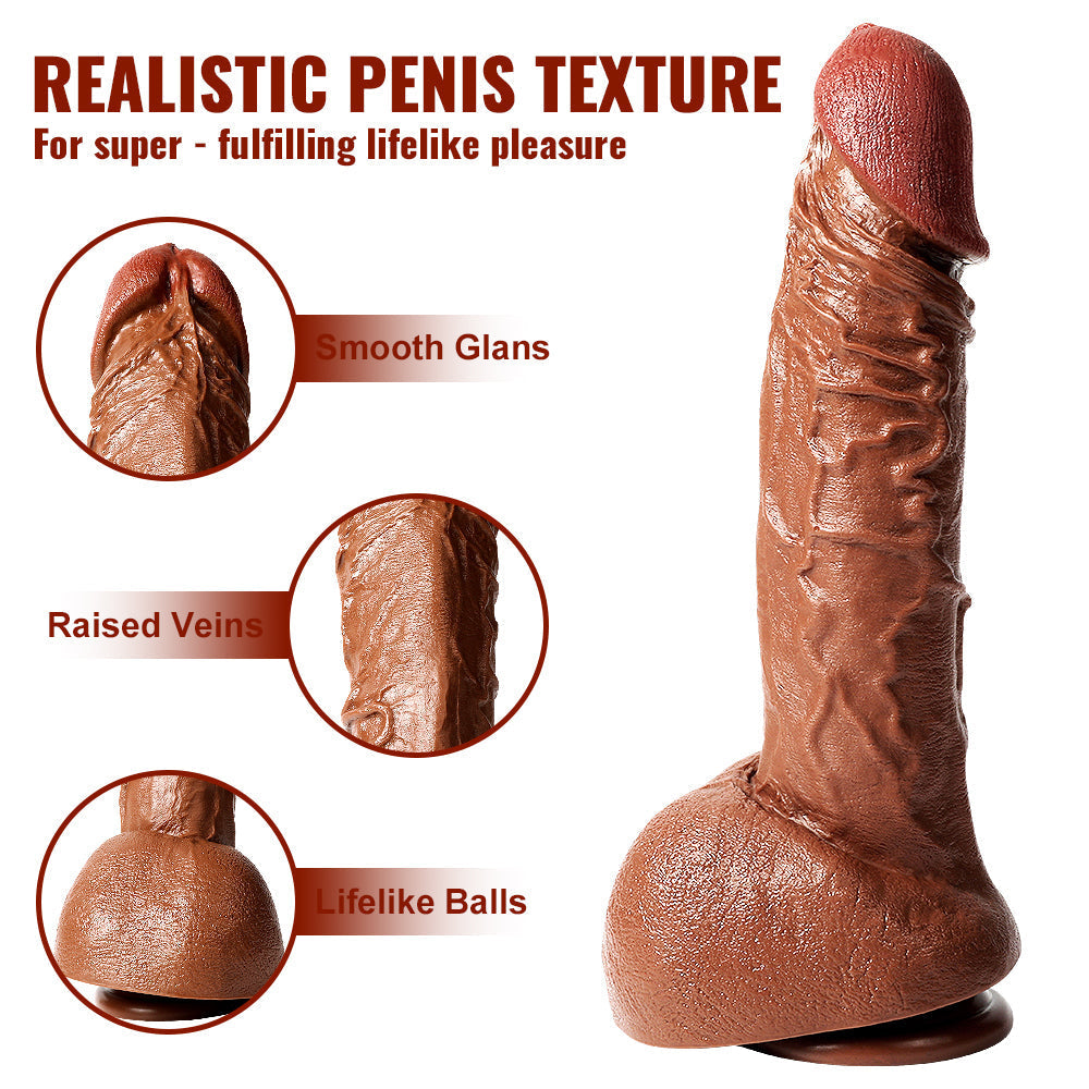 30.5cm Grote Bruine Gebogen Realistische Dildo