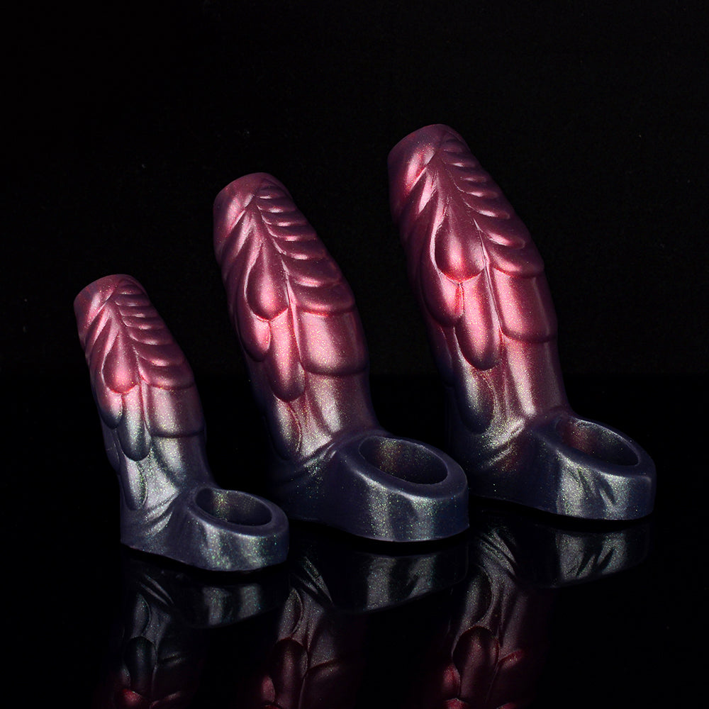 Monster Scale structuur Silicone Penis Sleeve