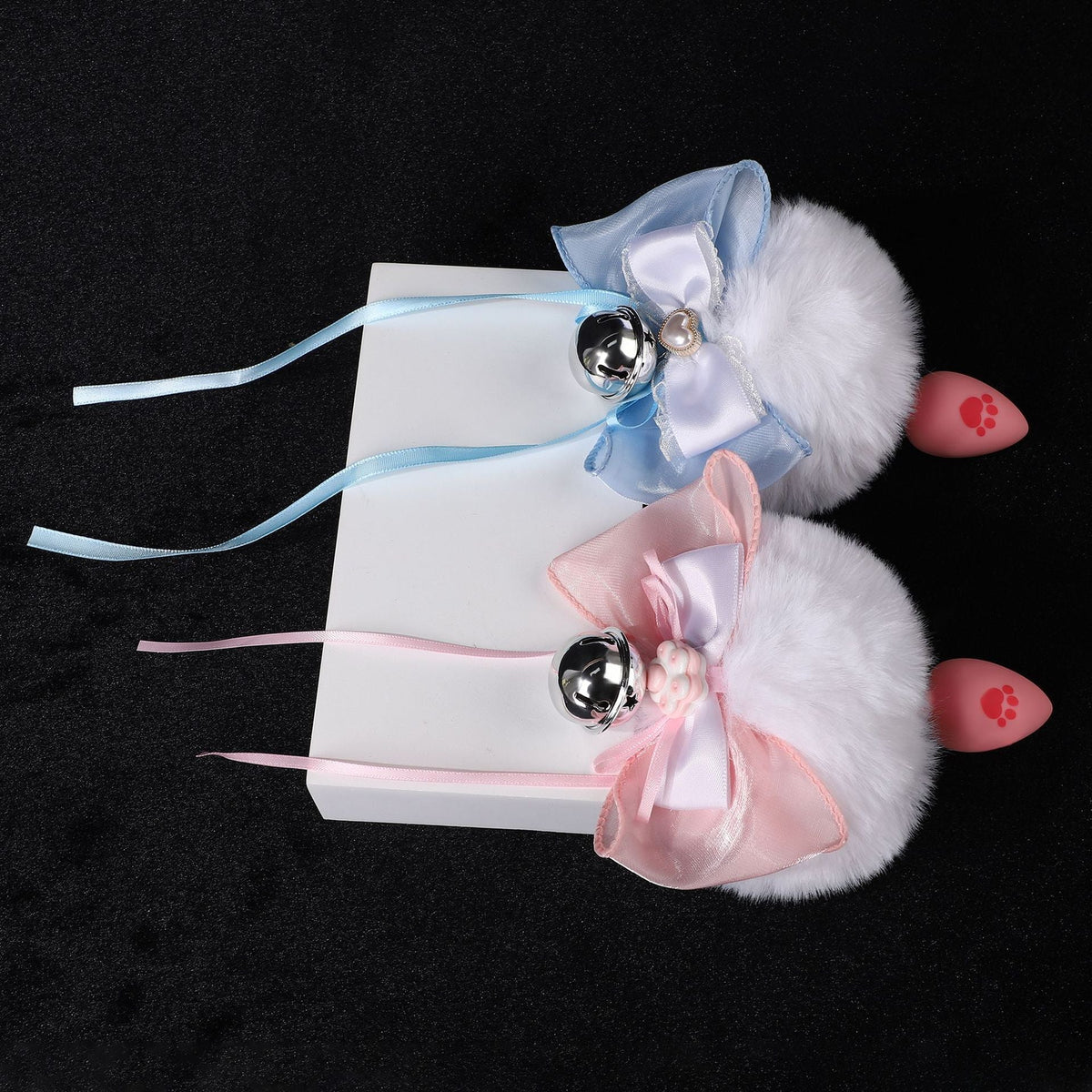 Schattige Siliconen Bunny Buttplug Strik Decoratieve Bel