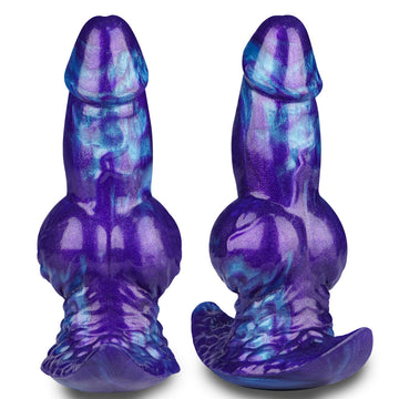 Purple Fantasy Knot Silicone Inflatable Butt Plug