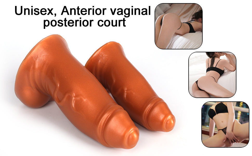 14cm Small Bruin Voorhuid Dikke Dildo