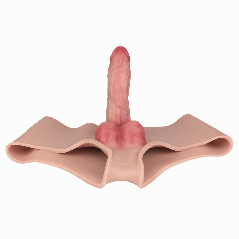 17cm Realistische Dildopanties Met Holle Schacht